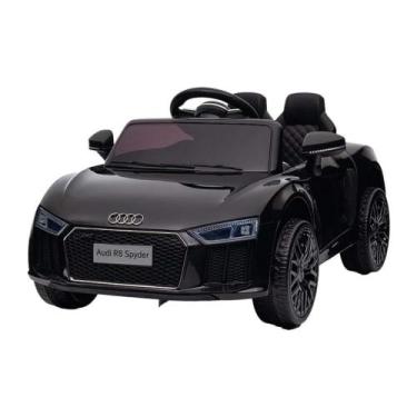 Imagem de Carrinho Elétrico Infantil Audi R8 12V com Controle Remoto na cor Pret