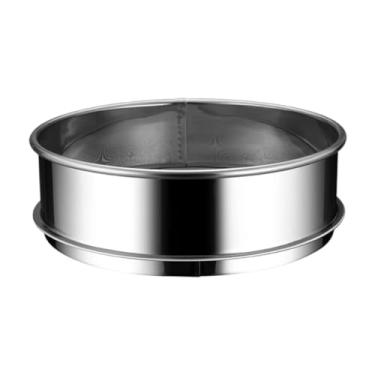 Imagem de Ioensy Peneira de farinha de aço inoxidável para assar, pães, utensílios de cozinha reutilizáveis, criativos, profissionais, redondos e resistentes, 20cm