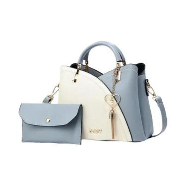 Imagem de Bolsa Feminina De Couro PU De Grande Capacidade Moda Luxo Designer Pat