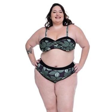 Imagem de Biquíni Plus Size Estampado Detalhe Bojo Fixo Com Regulador - HYPE MOD