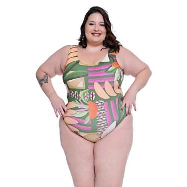 Imagem de Maiô Body Plus Size Feminino Estampado Com Forro Interno - HYPE MODAS,