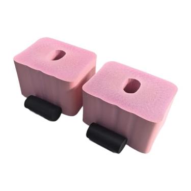 Imagem de Deevoka Barra de flexão de esponja, suporte antiderrapante para exercícios de piso, proteção para mãos/pulsos, fitness macio, 1 par de almofadas de mão, Rosa