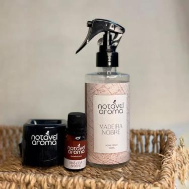 Imagem de Kit Home Spray Aromatizador Difusor Eletrico Essencia Concentrada 10ml (PRETO, MADEIRA NOBRE)