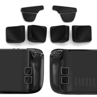 Imagem de playvital Kit De Empunhadura Ergonômica Para Steam Deck, Reforço Botão Traseiro Silicone E Empunhaduras Gatilho Antiderrapantes, Preto (Compatível Com Modelos Lcd/Oled)