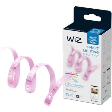 Imagem de WiZ Connected Extensão Smart WiFi Color LightStrip de 90 cm, sem plugue, 16 milhões de cores, compatível com Alexa e Google Home Assistant, sem necessidade de hub