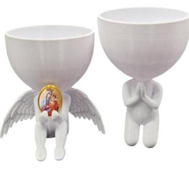 Imagem de Kit Decoração Nossa senhora dos Remediados Anjinho  Oração - Point da 