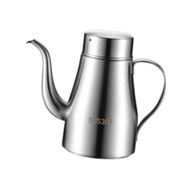 Imagem de Bothyi Pote de óleo Garrafa de óleo Grande capacidade Portátil Alça confortável Recipiente de panelas para uso doméstico Camping Churrasco Cozinha Pizzaria, 700ml