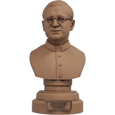 Imagem de Estátua Busto São Josemaría Escrivá (Cor Madeira)