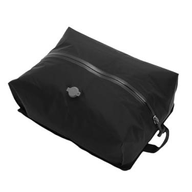 Imagem de Dpofirs Sacos de Vácuo de Viagem, Cubos de Embalagem de Vácuo Reutilizáveis ​​de 16L, Economia de Espaço, para a Mala de Mochila de Bagagem (Preto)