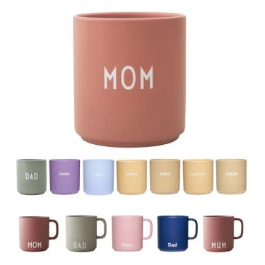 Imagem de Design Letters Copo , mãe (nude) - Copo decorativo com muitas funções Feito em cores modernas com diferentes declarações. Ótimo como presente. Seguro para lava-louças e micro-ondas. 250 ml