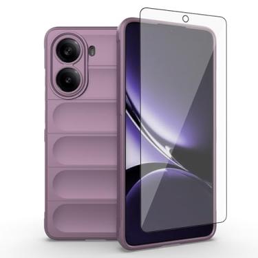 Imagem de Asuwish Capa de telefone para Poco X7 Pro com protetor de tela de vidro temperado e TPU macio fino à prova de choque capa protetora de silicone acessórios Redme 7X mulheres homens meninas meninos rosa