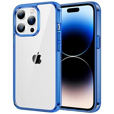 Imagem de JETech Capa para iPhone 14 Pro Max 6,7 Polegadas, Case Protetora de Telefone à Prova de Choque Não-Amarelecimento, Capinha Parte Traseira Transparente Anti-Riscos (Azul)