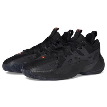 Imagem de adidas Tênis de basquete unissex Trae Unlimited 2, Preto/Carbono/Vermelho Solar, 12 Women/11 Men