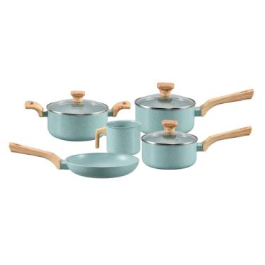 Imagem de Mimo Style Conjunto de 5 Panelas, Pratic Cook Green, Compatível com Fogão por Indução