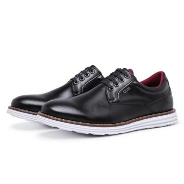 Imagem de Sapato Oxford Casual Masculino Esporte Fino Slim Moderno Palmilha EVA 