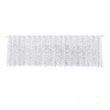 Imagem de Cortina Renda Cascata Bando Reta Veneza Cozinha 0,60X3,00