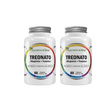 Imagem de Kit 2 Magnésio Treonato Magnésio+Treonina 2x60 caps Flora Nativa - Flo