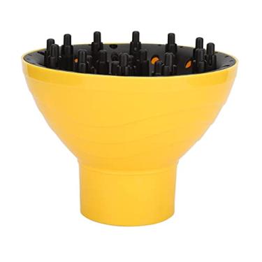 Imagem de Acessório de salão portátil do difusor de secador de cabelo para cabelos ondulados, até mesmo dispersão de calor, secagem rápida material abd