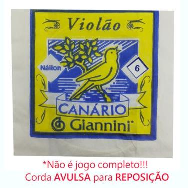Imagem de Corda AVULSA violao Classico Nylon 6a MI GIANNINI Canario