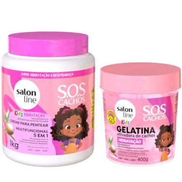 Imagem de Kit Misturinha Kids Creme P/Pentear + Gelatina Salon Line