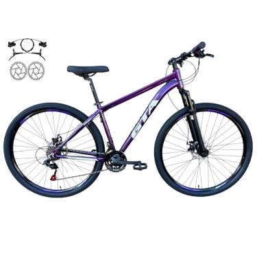 Imagem de Bicicleta Aro 29 Gta Start 21v Freio a Disco Hidráulico Alumínio Garfo Suspensão (Roxo, 21)