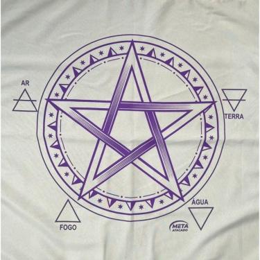 Imagem de Toalha Pentagrama Tecido Jogo Cartas Tarot - Selecione A Cor