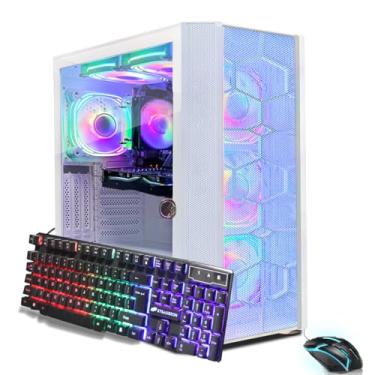 Imagem de STGAubron Computador desktop para jogos, AMD Ryzen 5 5500 até 4,2GHz, GeForce RTX 2060 Super 8G, 16G DDR4, 1T SSD, WiFi 6 5G e BT 5.2, RGB Fan x6, Windows 11 Home