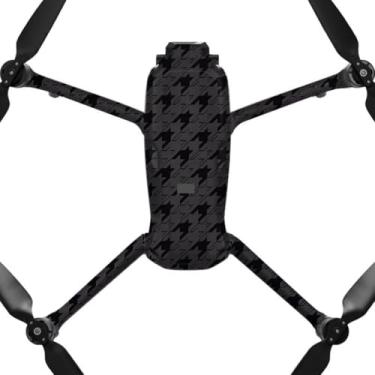 Imagem de AIR3S Película de vinil antiarranhões para câmera decalque para DJI Air 3S Body Acessórios Protetor Casaco protetor (tarambola preta)