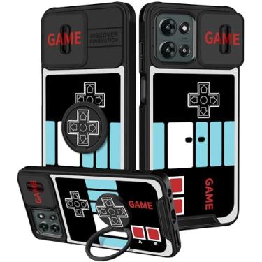 Imagem de Funermei Capa para Moto G 5G 2025 - Capa de telefone feminina bonita estética com design exclusivo com capa de câmera e suporte de anel Funda para Motorola G 5G 2025