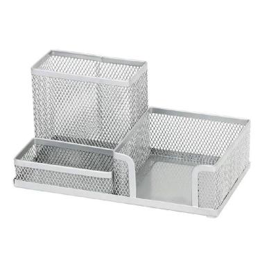 Imagem de Porta Lapís, Caneta, Clips, Lembrete, Aramado, Prata