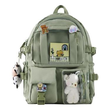 Imagem de Mochila AoMoon Kawaii Lovely Pastel Mochila Green-C Girls