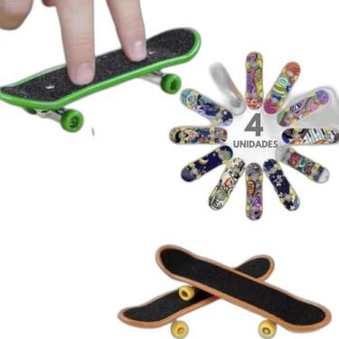 Imagem de Fingerboard Profissional Madeira Brinquedo Skate Dedo Kit 4 - Monac St