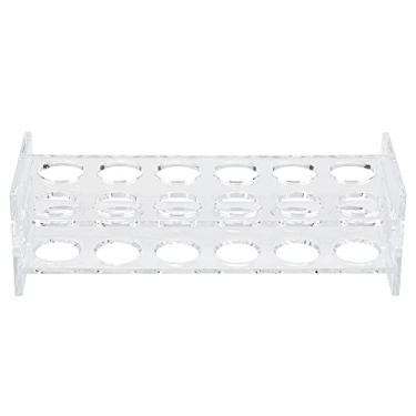 Imagem de Suporte de Vidro de Tiros, Suporte de Xícara de Acrílico 2 Linhas 12 Garrafas Tiros Bandeja de Bandeja de Copos de Vidro Transparente de Vidrancora (Duas fileiras de *6 buracos)