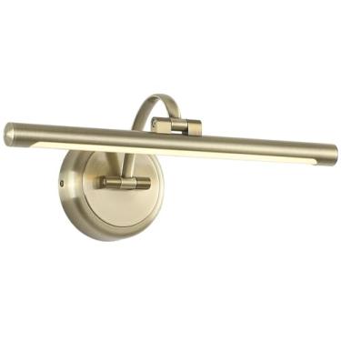 Imagem de Tassuowell Luz de bronze antigo para parede, luz de pintura regulável, luzes de moldura com fio de 40,6 cm, branco quente 9W 3000K, lâmpadas de exibição de iluminação artística, luz de galeria de