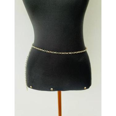 Imagem de Cinto de correntes bodychain cinto corporal a Ouro e Prata - Dondocas.