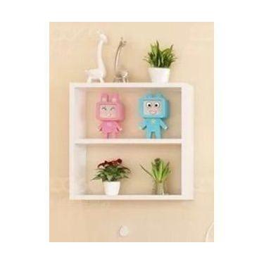 Imagem de 1 Nicho Com Divisória Mdf 15mm Brancotx 60x40x15cm P/ Decora - B&D Art