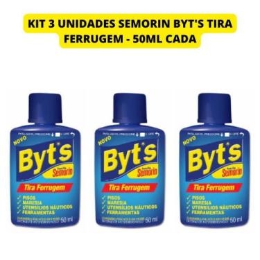 Imagem de Kit 3 Und Byt's Semorin Tira Ferrugem Pisos Maresia - Nfe