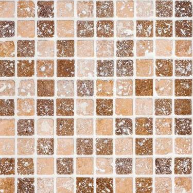 Imagem de Papel de Parede Adesivo Pastilha Marrom - 037 - Multimpressão