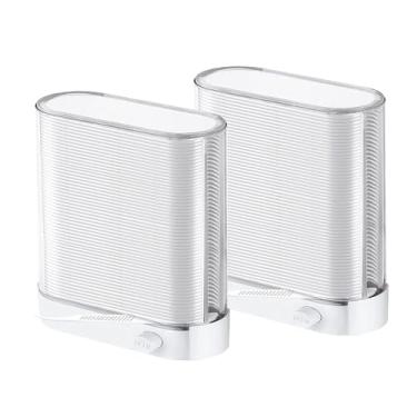 Imagem de Quanmin Dispensador de fio dental, 2 peças, dispensador automático de palitos, estojo portátil com palitos de fio dental para adultos, 176 unidades, palitos de dente dental, armazenamento selado para