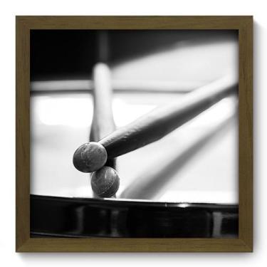 Imagem de Quadro Decorativo - Bateria - 33cm x 33cm - 083qdgm - Allodi