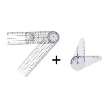 Imagem de Kit Goniômetro Grande + Goniometro Dedo Trident Articulação