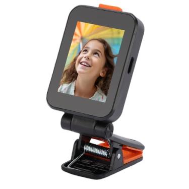 Imagem de Asixxsix Monitor de Selfie, Espelhamento de Ecrã Portátil Sem Fios com Grampo Dobrável Universal, Monitor de Selfie com Ecrã HD de 2 Polegadas para Viagens ao Ar Livre