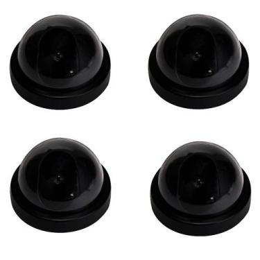 Imagem de Câmara de segurança falsa da vigilância da abóbada do manequim com luz