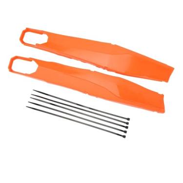 Imagem de Zhjvihx Protetor de Braço Oscilante, Protetor de Cobertura de Braço Oscilante, Amortecimento, 1 par, Esquerda Direita, Prova de Poeira, Estética, Absorção de Impacto, Proteção contra Colisão (Laranja)