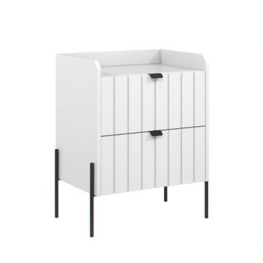 Imagem de mesinha de cabeceira industrial com gaveta moriah 45cm - Aprire Móveis