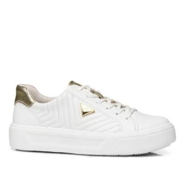 Imagem de Tênis Pegada Feminino em Couro Branco 211220-01-Feminino