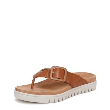 Imagem de Vionic Chinelo feminino Uptown Marin, Couro castanho claro, 41 EU