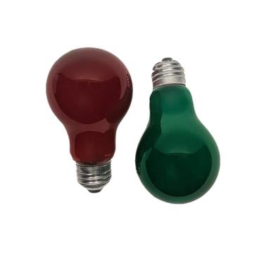 Imagem de TG,LLC Lâmpadas vermelhas verdes 2 peças luzes de festa de Natal coloridas barco de navegação praia decoração de casa