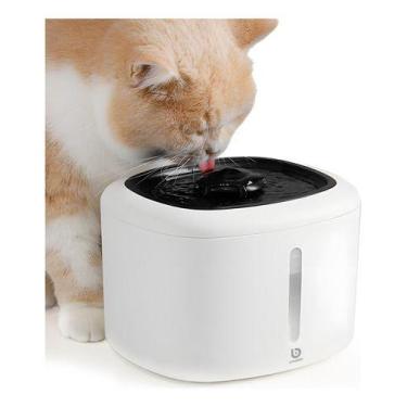 Imagem de Fonte Bebedouro Automático Elétrico Gatos Cães 2.5L - MixLi, Branco, 1