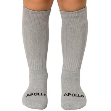 Imagem de Meião de Futebol Infantil Apollo, 22 a 27, Cinza